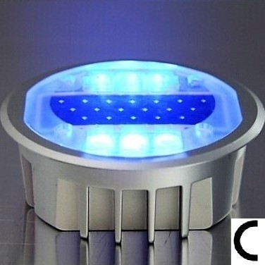 ART. TPSR9 MARKER SOLARE STRADALE 6 LED DA INCASSO (CON GRUPPO OTTICO E BATTERIE SOSTITUIBILI)