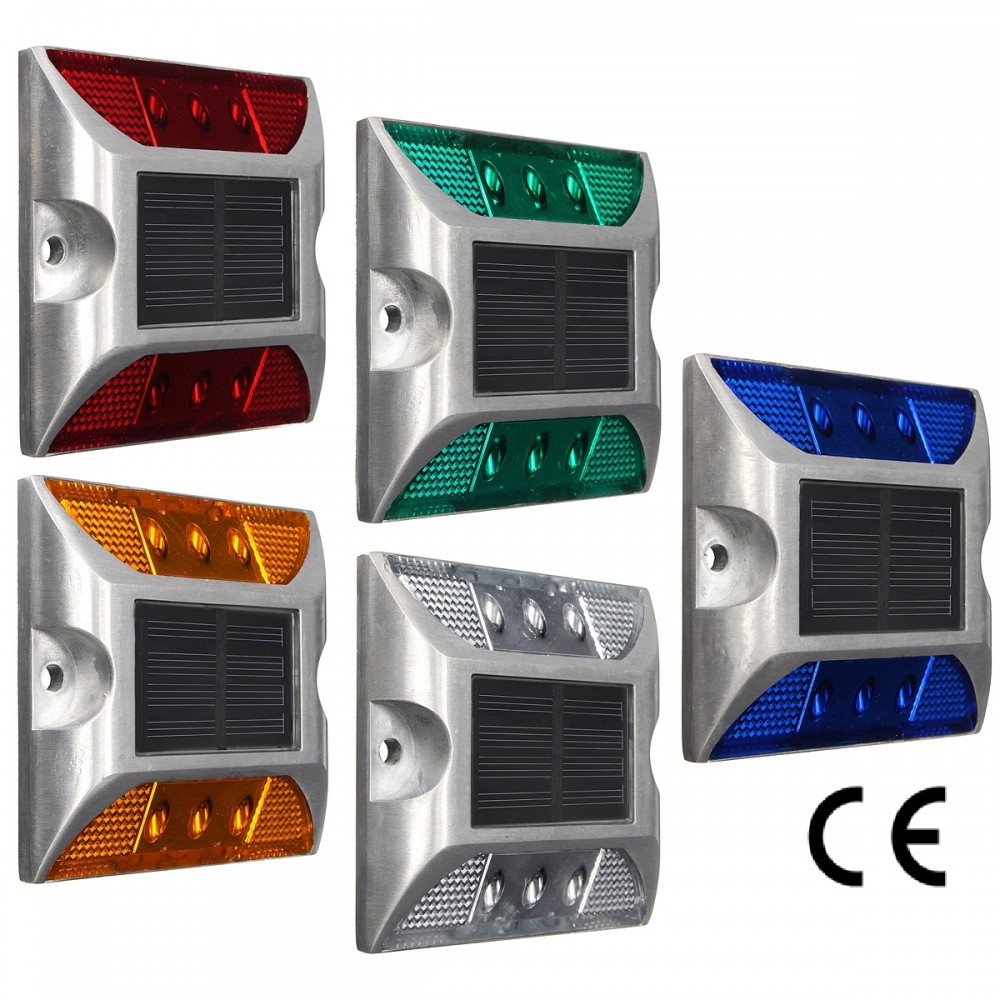 MARKER STRADALE SOLARE IN ALLUMINIO 6 LED