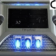 ART. TPSR-10 MARKER STRADALE SOLARE  ALLUMINIO 6 LED