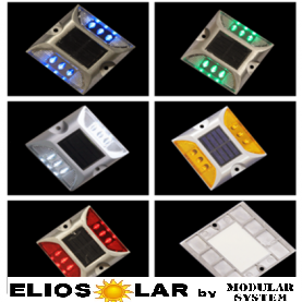 SOLAR ROAD MARKER 6 LED - ElioSolar by Modular System