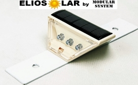 Solar guardrail 6 led flash o costant (color red, white, yellow) - ElioSolar by Modular System